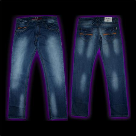 Strait Fit Jeans - Cotton Blend, Multiple Waist Sizes, Blue | Zipper Closure, Durable Denim, Classic Style, Comfortable Fit, Versatile Look, Modern Design