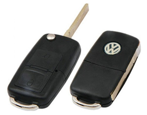 VOLKSWAGEN FLIP KEYS - Plastic Metal, 60x35x15 mm, 30g | 2 Buttons, 433MHz, Remote Locking, Secure Access