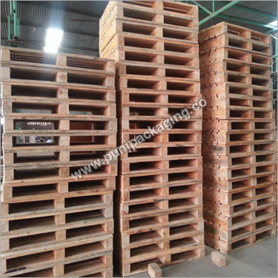 Brown Four Way Wooden Pallets