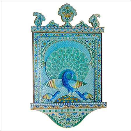 GLASS WORK PEACOCK
