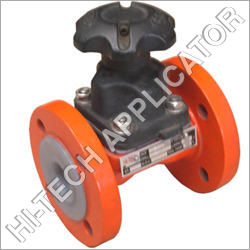 Orange Ptfe Lined Diaphragm Valve