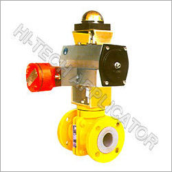 Yellow Ptfe Ball Valve