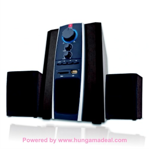 IBall Tarang USB - Wooden Enclosure 40W 2.1 Speaker, USB SD RCA Inputs, Classic Design