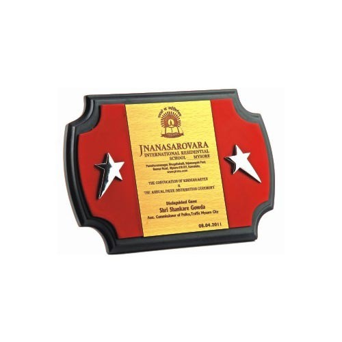 Wooden Victory Football Trophy