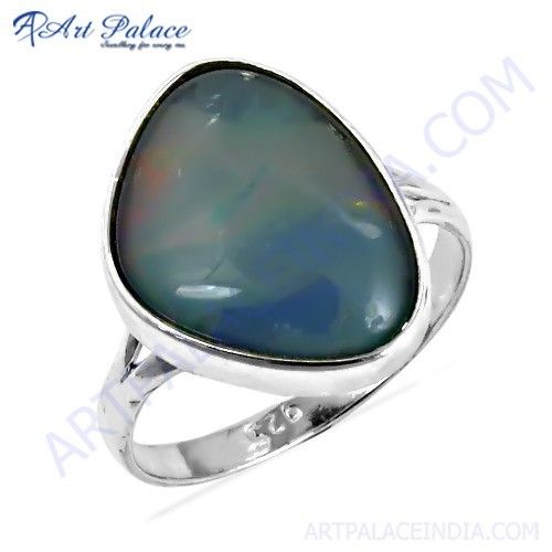 New Arrival Opal Gemstone Silver Ring