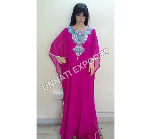 Pink Chiffon Kaftans