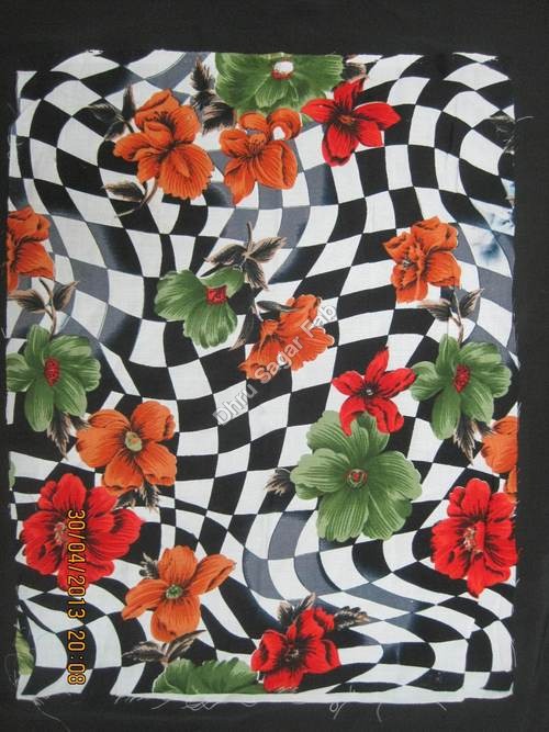 Washable Polyester Heavy Bright Crape Print