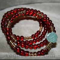 Bangles - Glass Beads, 6-8 cm Diameter, Red | Elegant Design, Durable Material, Comfortable Wear