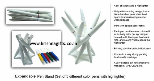 Pen Expandable - Plastic, Variable Size, White | Space Saving, Portable, Multi-Pen, Organized