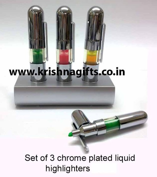 Chrome Plated HighLighter Pen