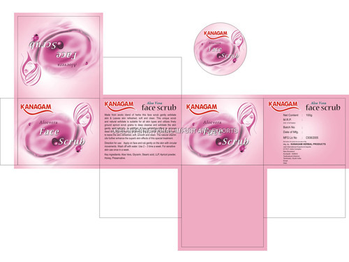 Kanagam Aloe Vera Face Scrub Cream