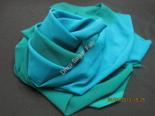 Washable Flat Georgette Shaded Fabrics