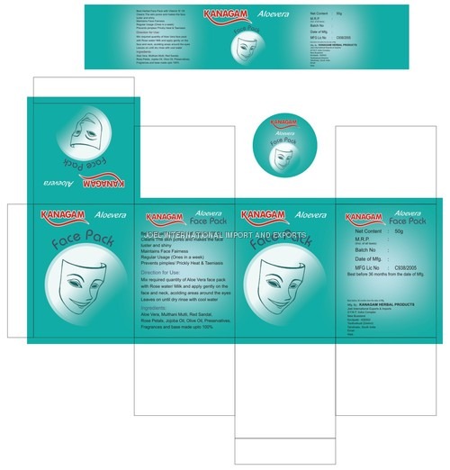 Kanagam Aloe Vera Face Pack Cream
