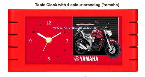 Clock with branding