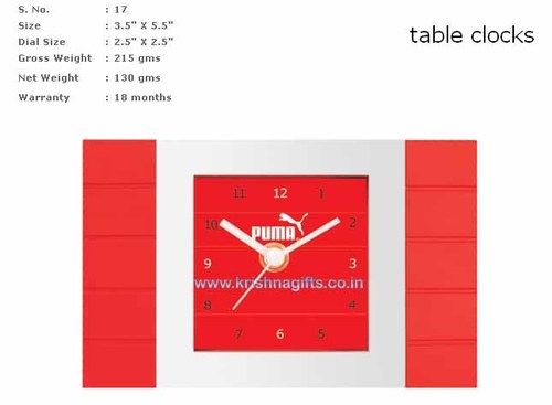 Clock with branding