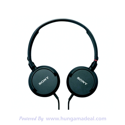Sony MDR-ZX100 - 30mm Dome Driver, Black, 24 Ohms, 12-22kHz Frequency Response | Clear Sound, Comfortable Fit, Durable Design