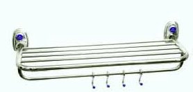 Bathroom towel rack