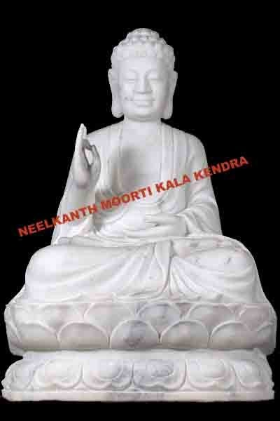Eco-Friendly Marble Buddha Statue Idol