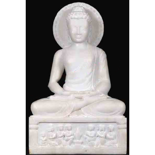 Marble Lotus sculpture