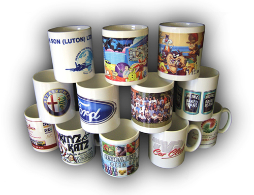 White Color With Printing Sublimation Mugs