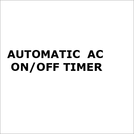 Automatic Ac On Off Timer