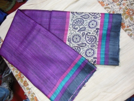 Gitcha tussar silk sarees with worli prints