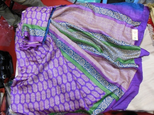 Gitcha tussar silk sarees with worli prints