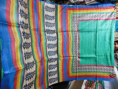 Gitcha  tussar silk sarees with worli prints