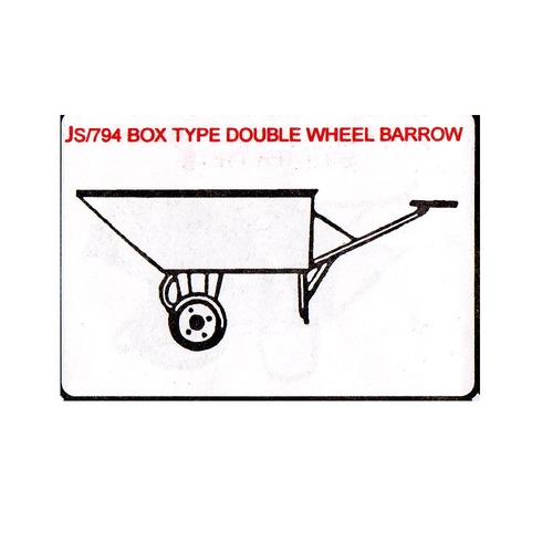 Box Type Double Wheel barrow