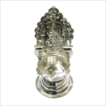 German Silver Plated Kamakshi Lamp