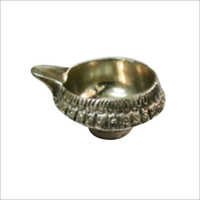 White Metal Diya
