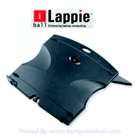 Iball Laptop Riser (Ns006) - Plastic, 12x10x2 Inches, Black | Ergonomic Design, Back Support, Portable