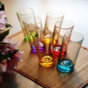 Coloured Crystal Glasses