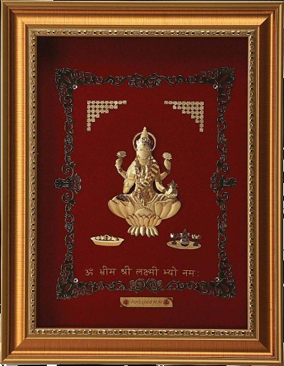 Mini Laxmi Frame With Border