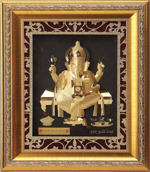 Golden Ganesha 3D Medium