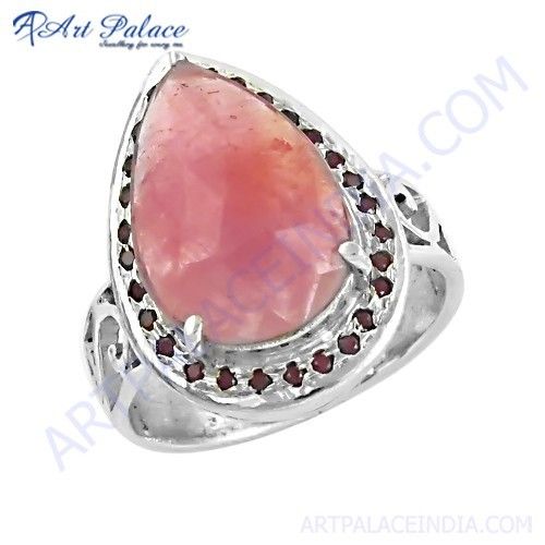 Expensive Ruby Gemstone Silver Ring