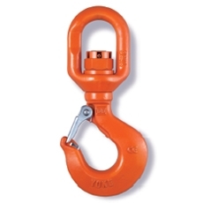 Carbon Swivel Hoist Hook with brass washer