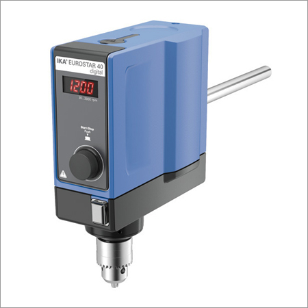 Eurostar 40 Digital - Alu-Cast Coating, 86x248x208 mm, 118 W Motor, 2000 rpm, 25 L Stirring Capacity, UL Certified, Low Maintenance