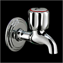 Brass Bib Cock - 1/2 Inch, Chrome Finish | Durable, Easy Install, Leak-proof, Stylish, Corrosion Resistant, High Flow Rate, Water Saving