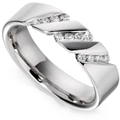 Platinum Diamond Studded Ring
