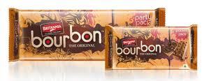Britannia Bourbon - Wheat Biscuit Brown Wrapper 100g | Sweet Chocolate Flavor Crispy Texture Snack or Dessert