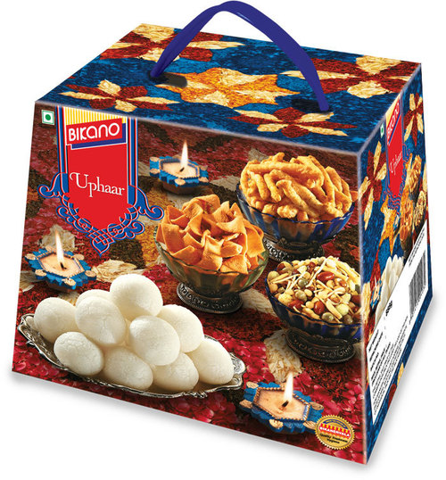 Uphaar - Cardboard Box, Red, 865g | Variety Pack, Sweets & Snacks, Convenient Packaging