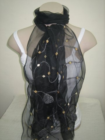evening wear scarves, stoles