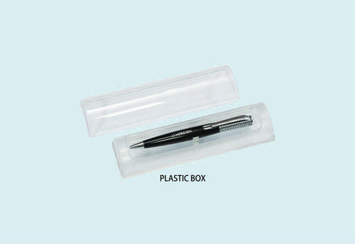 Black & Silver Meta Pen Plastic Box