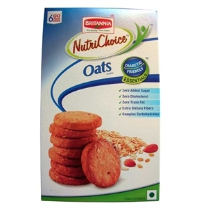 Britannia Nutri Choice Oat Meal - Cardboard Box, 10x15x2cm, 100g | Healthy, Tasty, Nutritious, Convenient Breakfast Oatmeal, Energy Boost, Good Source Fiber