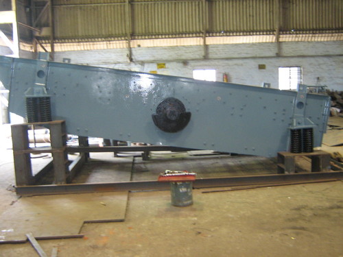 Front View Of Vibrating Screen - Motor Driven, 2 Vibro Motors, Linear & Circular Motion, Dry/Wet Screen
