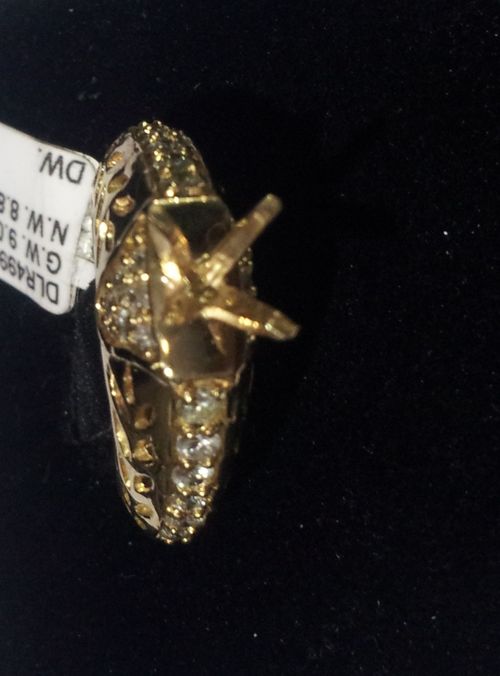 Diamond Ladies Ring - 14k Gold, 0.81 Ct Diamond, 9.020g Gross Wt | Elegant Design, Diamond Accent, Special Occasion