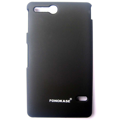 FONOKASE Sony Xperia Go ST27i Hard Plastic Case Cover - 115x60x10mm, Black | Phone Protection, Durable, Precise Fit