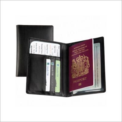Printed Leather Passport Cover