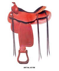 Western Leather Saddles - Color: Brown